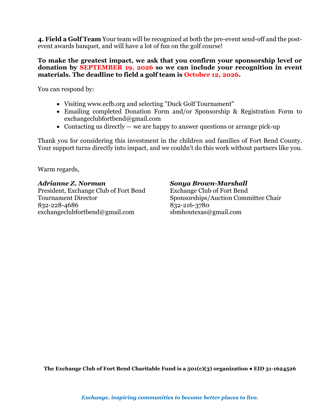 2026 Solicitation Letter page 2